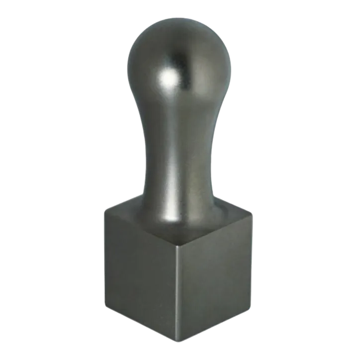 【チタンの印鑑】 角印/ブラストチタン ブラック 24mm