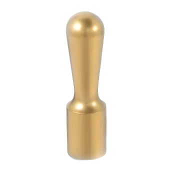 【チタンの印鑑】 会社印(天丸)/ブラストチタン ゴールド