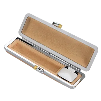 もみ革印鑑ケース ピンク