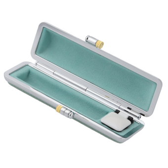 もみ革印鑑ケース ライトブルー