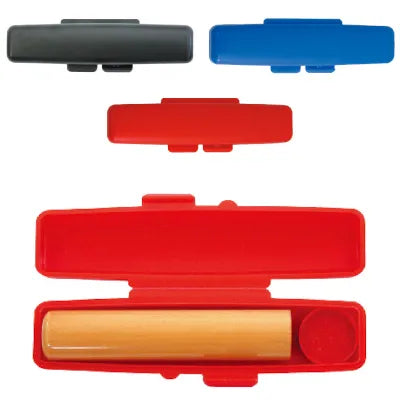 ソフト印鑑ケース ブラック 朱肉付