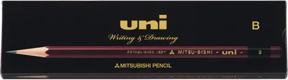 三菱鉛筆 ユニ (uni) 鉛筆 紙箱 [uni-K] 1ダース（12本入） [硬度：2H/H/HB/B/2B]