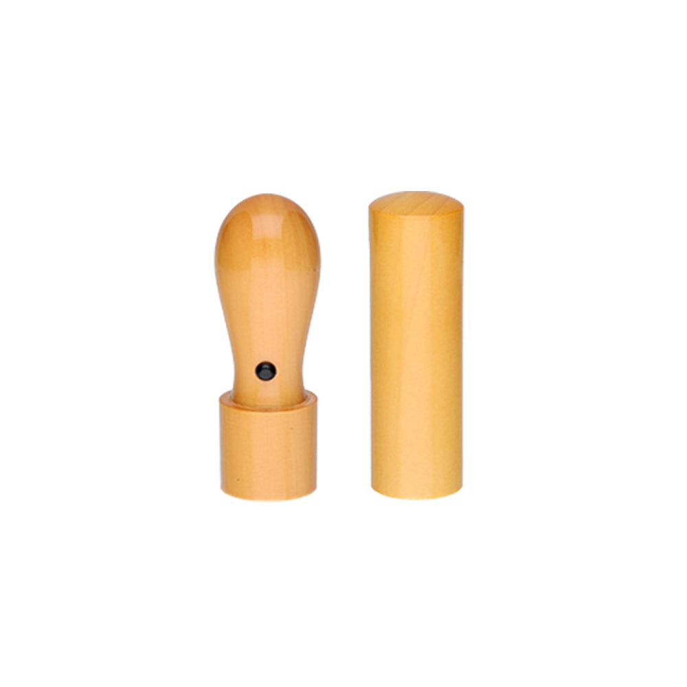 【法人印鑑2本セット】 天然あかね 実印（天丸 18mm） 銀行印（丸棒 16.5mm）