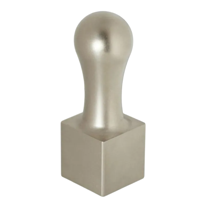 【チタンの印鑑】 角印／ブラストチタン シルバー 21mm