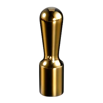 【チタンの印鑑】 会社印（天丸）／チタン ミラーゴールド