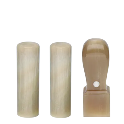 【法人印鑑3本セット】 オランダ水牛 特上 特価セット