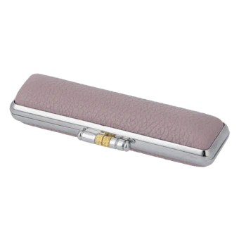 もみ革印鑑ケース パープル