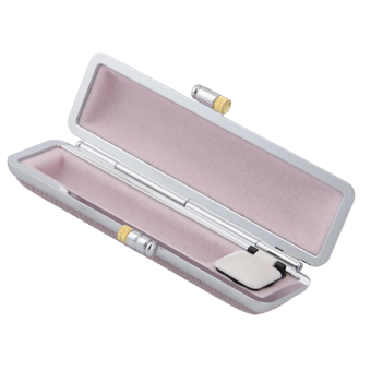 もみ革印鑑ケース パープル