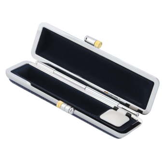 もみ革印鑑ケース ネイビー