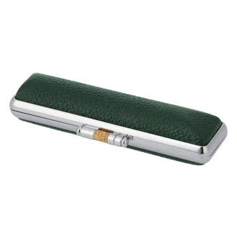 もみ革印鑑ケース グリーン