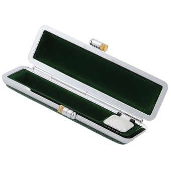 もみ革印鑑ケース グリーン